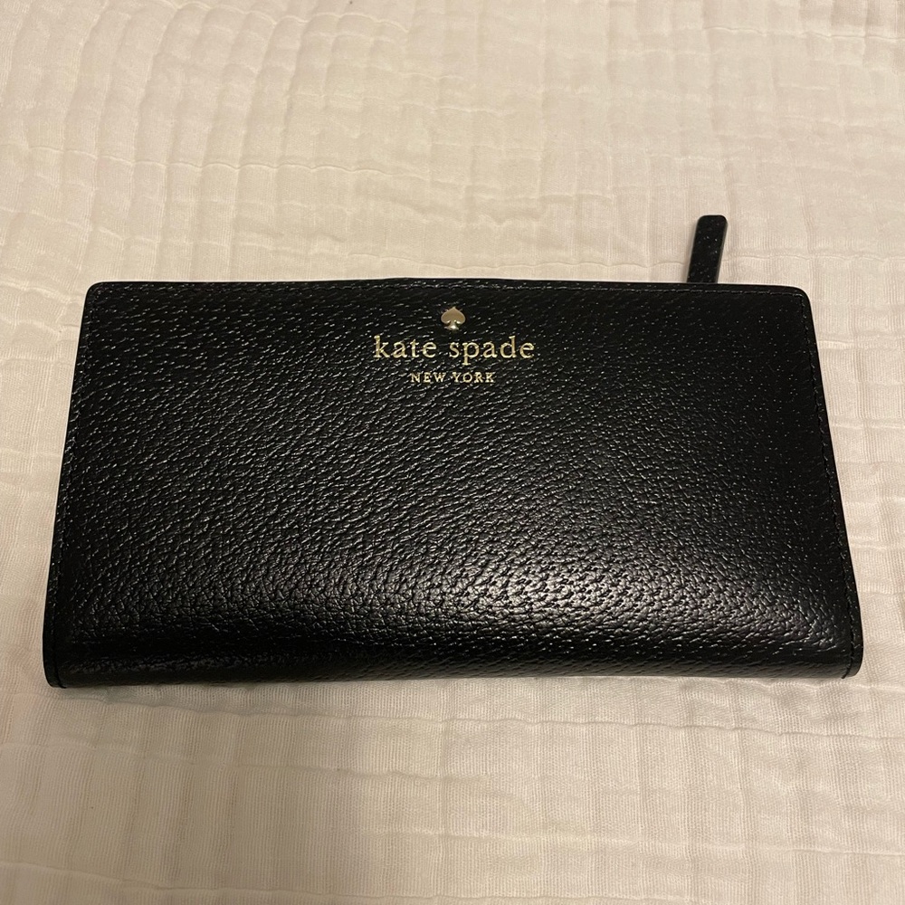 Kate spade wallet, black, never used